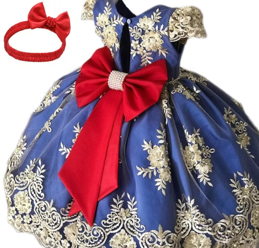 Puffy in Blue Dress