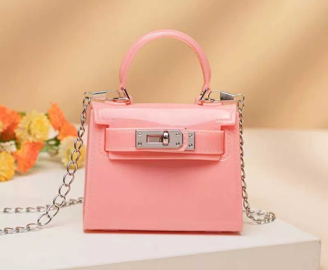 Baby pink hermes bag hot sale